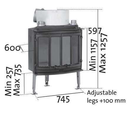 Каминная топка Jotul I18 HARMONY - фото 4 - id-p855481704