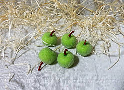 Декоративні зелені Яблука в цукрі, 2см