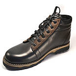 Черевики чоловічі великого розміру зимові шкіряні на хутрі спорт Rosso Avangard Bridge Sport E Trend Black чорні, фото 2