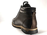 Черевики чоловічі великого розміру зимові шкіряні на хутрі спорт Rosso Avangard Bridge Sport E Trend Black чорні, фото 5