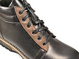 Черевики чоловічі великого розміру зимові шкіряні на хутрі спорт Rosso Avangard Bridge Sport E Trend Black чорні, фото 7