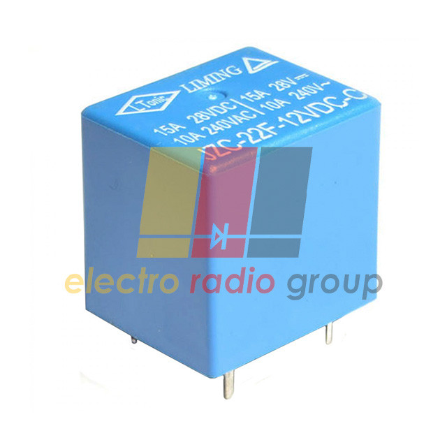 Реле JZC-22F (12VDC) ток-16A / контакты-1С: продажа, цена в Кривом Роге ...