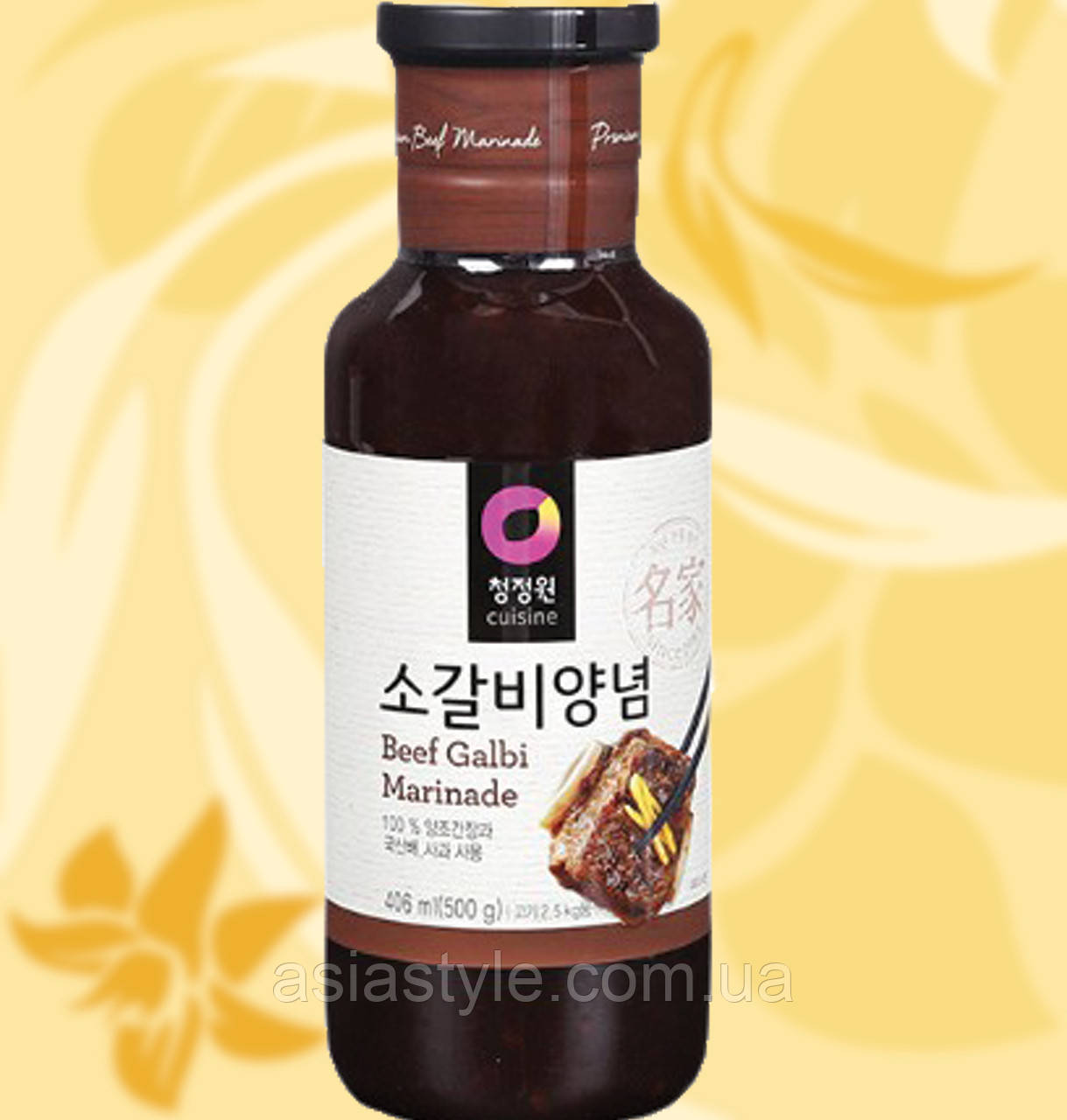 Маринад для ребрашок, маринад для яловичих реберець, Beef Galbi Marinade, Ofood, 280 мл, Daesang, Корея, Ст