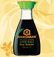 Соевый соус киккоман, менее соленый, Соєвий соус, Кіккоман, Kikkoman, Less Salt, легкий 150мл, Малосолоний