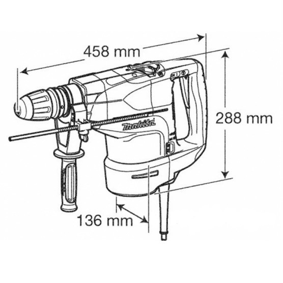 Перфоратор Makita HR 4501 C - фото 4 - id-p855520769