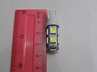 Автомобильная светодиодная LED лампа подсветки номера, габаритов T10-9SMD-5050 (производство LED, Китай)