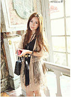 Сонцезахисний одяг ажурний мереживний кардиган пляжний мода