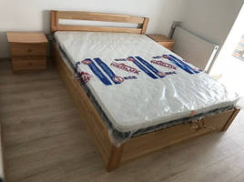 Ліжко дерев'яне з підйомним механізмом двоспальне 180*200 Студент Kempas
