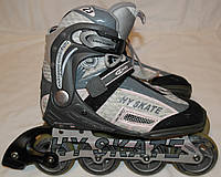 Ролики HySkate Alu 39Eur=24,5см, Германия, ПочтиНовые, Отличное Состояние