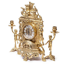 Каминний годинник і свічники 82.101-80.325 Італія