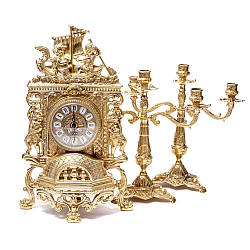 Камінний годинник і канделябри 82.101-80.327 Італія