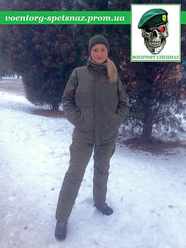 Зимовий утеплений універсальний стрілецький костюм гірський "Тактик Т-3" олива