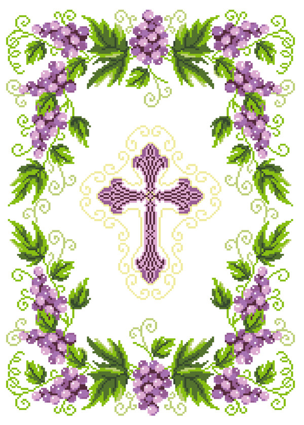 ХВВГ-100. Схема для вишивки бісером Великодній рушник, фото 1