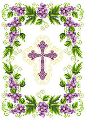 ХВВ-100. Схема для вишивки бісером Великодній рушник