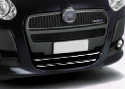 Накладка на нижню решітку (2 шт., нерж.) - Fiat Doblo III nuovo 2010 і 2015+ рр.