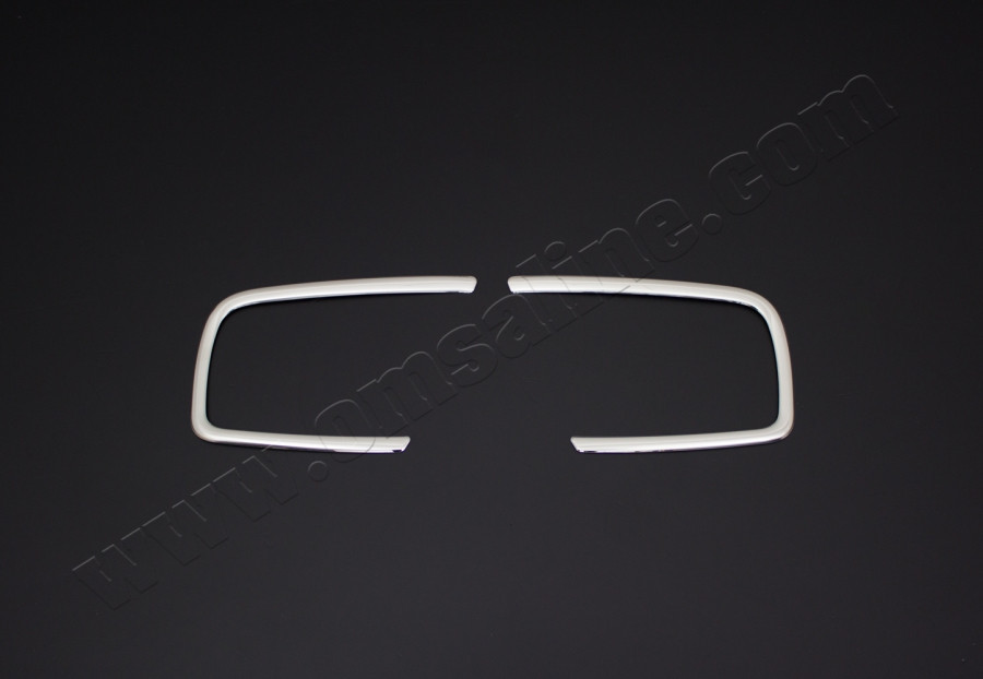 Накладки на противотуманки 2016+ (2 шт, нерж.) - Fiat Fiorino/Qubo 2008+ гг., фото 1