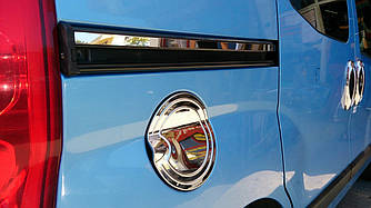 Накладка на лючок бензобака (нерж.) - Fiat Fiorino/Qubo 2008+ гг.