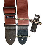 Ремінь гітарний Dunlop D07-01BR Guitar Poly Strap Brown, фото 3