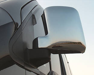 Накладки на дзеркала варіант №1 (2 шт., пласт) - Ford Connect 2010-2014 рр.