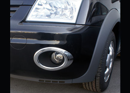 Окантовка на противотуманки (2 шт, пласт) - Ford Connect 2010-2014 гг., фото 1