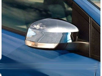 Накладки на дзеркала (2 шт., пласт.) - Ford Focus III 2011 і 2015+ рр.