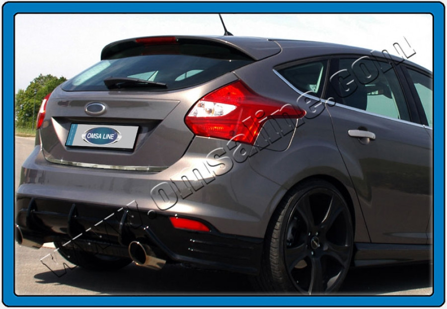 Кромка багажника (Хетчбек, нерж) - Ford Focus III 2011 і 2015+ рр.