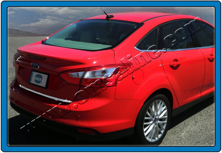 Кромка багажника (Седан, нерж) - Ford Focus III 2011 і 2015+ рр., фото 1