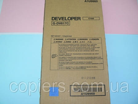 Developer DV617C, Konica Minolta Bizhub C6000 C7000, A1U9960, dv-617 c