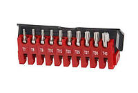 1/4" Набір біт Torx з отвором 10 пр., Force,21012T