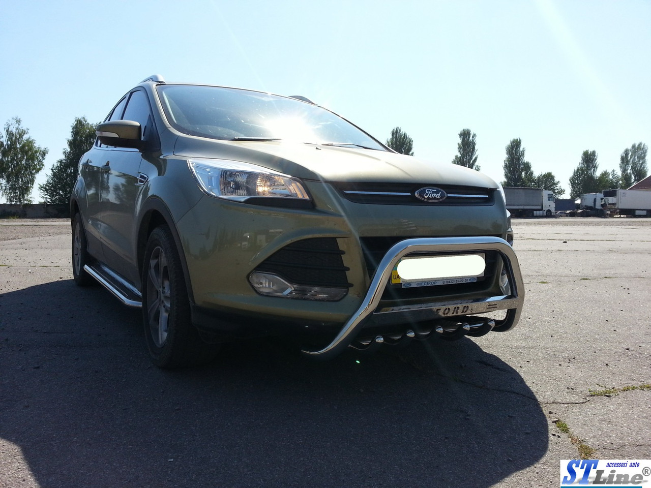 Кенгурятник WT004 (нерж.) - Ford Kuga 2013+/2016+ рр.
