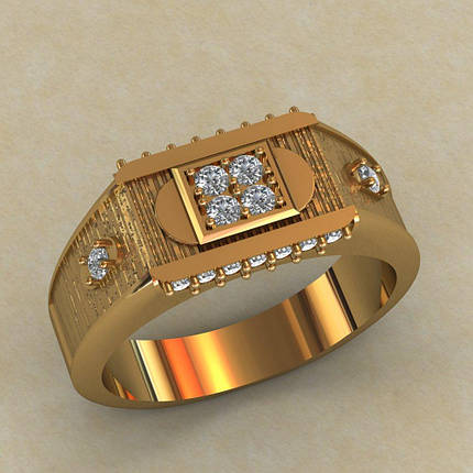 Кільце-пензель печатка, фото 1