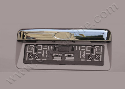 Накладка над номером (нерж.) - Ford Transit 2000-2014 рр., фото 1