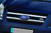 Накладка на решітку радіатора (2 шт., нерж) - Ford Transit 2000-2014 рр., фото 2