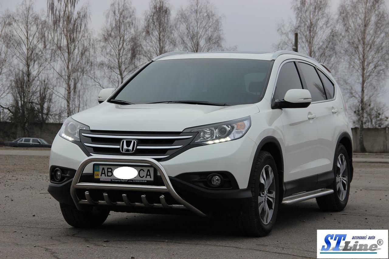 Передня захист WT003 (нерж.) - Honda CRV 2012-2016 рр., фото 1