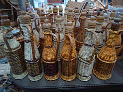 Пляшки відплетені лозою 0.75 л