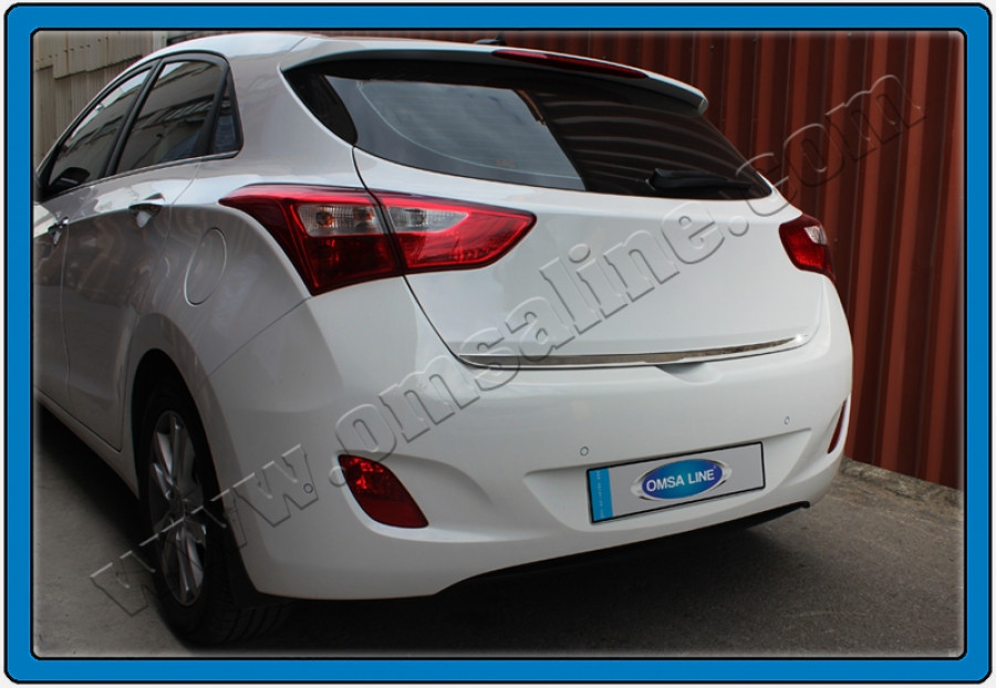 Кромка багажника (HB, нерж) - Hyundai I-30 2012-2017 рр.