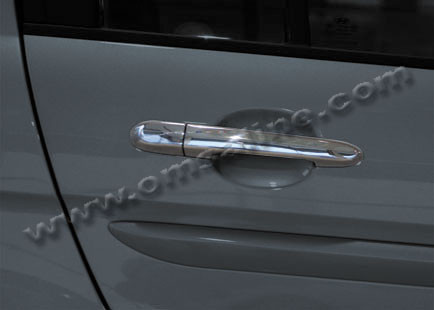 Накладки на ручки (4 шт) - Hyundai Accent 2006-2010 рр., фото 1