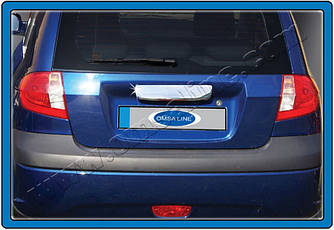 Накладка над номером (2006+, нерж) - Hyundai Getz