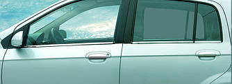 Наружняя окантовка стекол (6 шт, нерж.) - Hyundai Getz