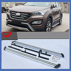 Бічні майданчики OEM (2 шт) - Hyundai Santa Fe 3 2012-2018 рр ..