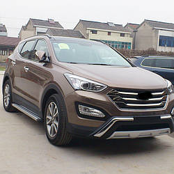 Передня накладка (2012-2016) - Hyundai Santa Fe 3 2012-2018 рр ..