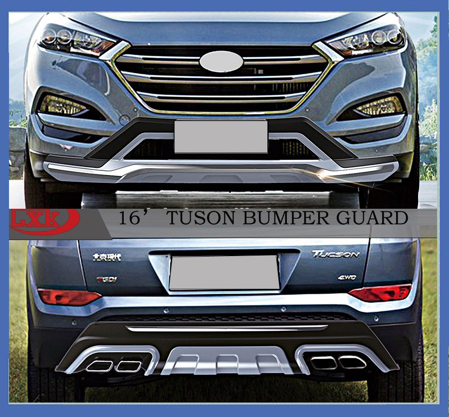 Передня і задня накладки (2 шт) - Hyundai Tucson TL 2016+ рр.