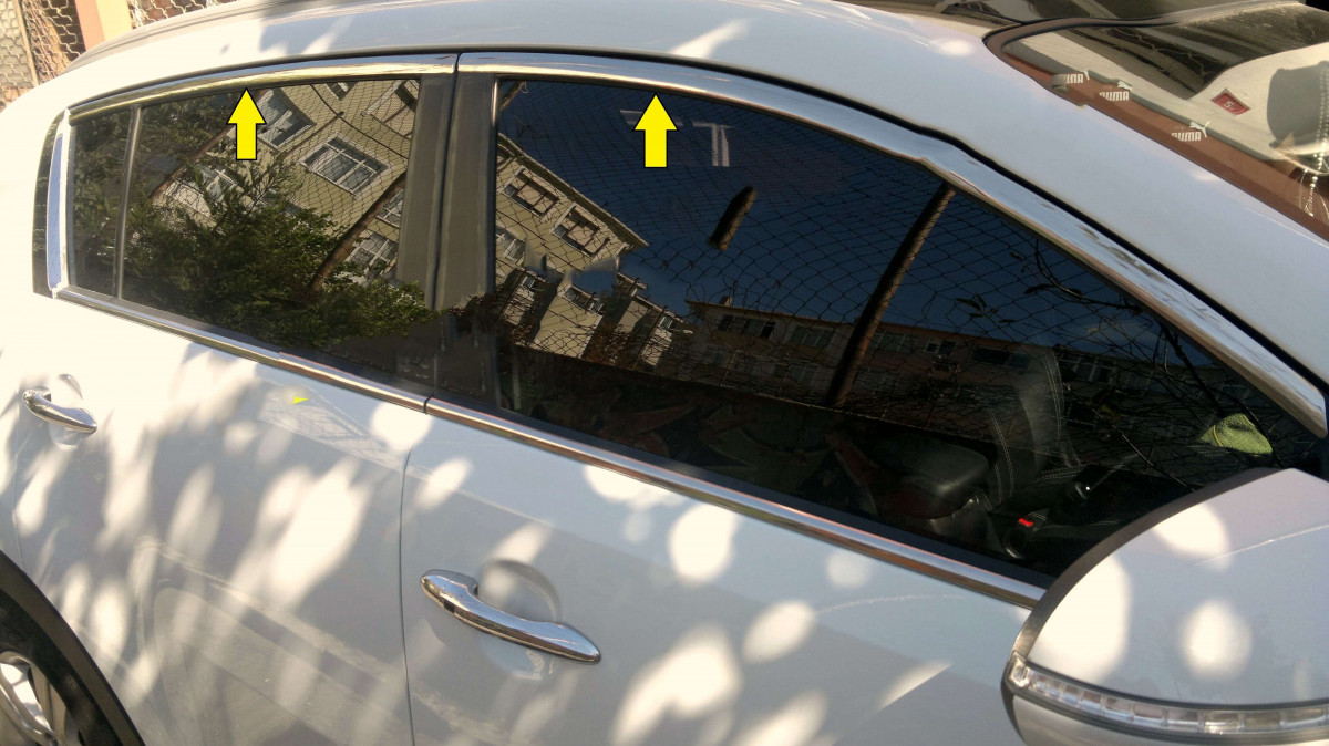 Верхня окантовка (4 шт, нерж) - Kia Sportage 2010-2015 рр., фото 1