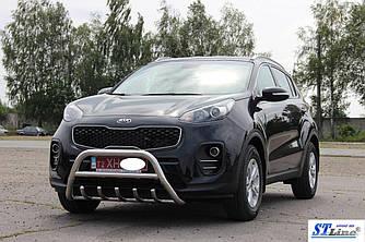 Кенгурятник WT003 (нерж) - Kia Sportage 2015+ рр.