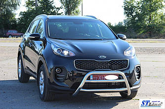 Кенгурятник WT023 (нерж) - Kia Sportage 2015+ рр.