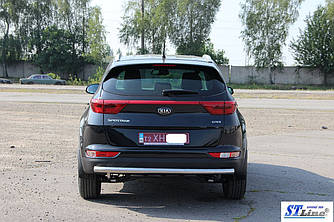 Задня захист AK002 (нерж) - Kia Sportage 2015+ рр.