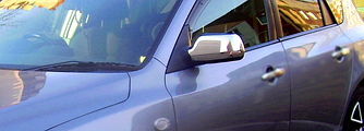 Накладка на дзеркала (2 шт., нерж.) - Mazda 3 2003-2009 рр.