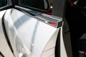 Окантовка окон (4 шт, нерж) - Mazda 3 2003-2009 гг.