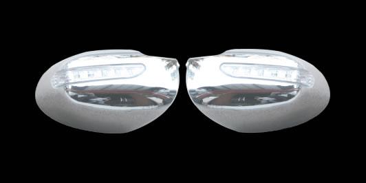 Накладки на дзеркала LED (2 шт., пласт) - Mazda 6 2008-2013 рр., фото 1