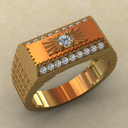 Кільце-пензель печатка, фото 1